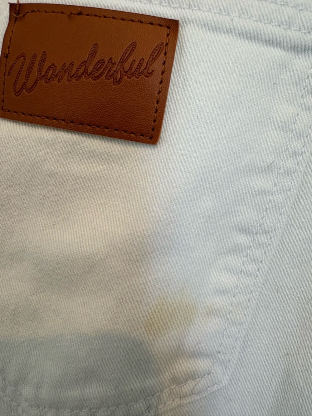 Women’s White Straight-Leg Jeans - Picture 5 of 5